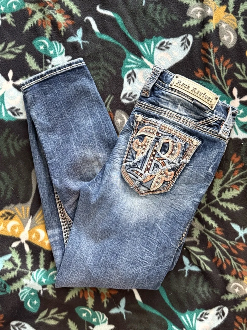 Rock revival Easy Ankle Skinny Jeans Size 29 - Picture 6 of 8
